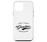 Glendive Montana Oro Y Plata State Motto per uomo donna. Custodia per iPhone 12 mini