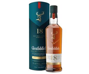 Glenfiddich Small Batch Aged 18 Years Single Malt Scotch Whisky 0,7 ℓ, Astucciato