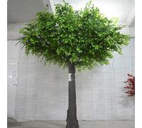 Glenmi Albero Artificiale di ficus Banyan Verde - Foglie di Seta realistiche, Resistenti allo sbiadimento e all'appassimento, Decorazione a Bassa Manutenzione for casa, Bar, Ristorante(2mx1.8m)