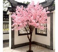 Glenmi Albero di ciliegio Artificiale con chioma fiorita - Perfetto for spazi Commerciali Come Bar o Hotel, Non Richiede Manutenzione(3.5mx3m)