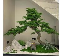 Glenmi Albero di Pino Artificiale Realistico, Non Richiede Manutenzione, pianta Finta realistica di Alta qualità Che valorizza la Tua casa/Ufficio con Eleganza a Strati(7ft)