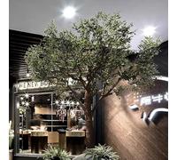 Glenmi Albero di ulivo Finto con Colori Vivaci e Aspetto Naturale, Semplice da Montare Fai da Te, Non sbiadisce né Muore mai, Perfetto for illuminare corridoi, uffici e aule(1.5mx1.2m)