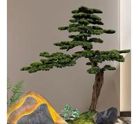 Glenmi Bonsai Decorativo in Pino Artificiale - Bellezza Che Richiede Una Manutenzione Minima, trasmette Pace e Meditazione, Attraente for l'uso Come libreria o davanzale(3ft)