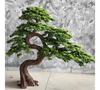 Glenmi Bonsai di Pino Artificiale - Albero Artificiale Che Crea un'atmosfera armoniosa, lussureggiante pianta Artificiale Come centrotavola for cubicoli, tavoli da Pranzo o verande(5ft)