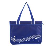 Glenmi Borsa a tracolla con note musicali for pianoforte - Borsa a tracolla in nylon impermeabile con tema musicale - Borsa della spesa riutilizzabile multiuso(H)