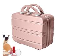 Glenmi Borsa che funge anche da bagaglio da viaggio - Custodia for il trucco da 14 pollici con spazio dedicato for riporre cosmetici, calzini, biancheria intima, reggiseni(Pink)