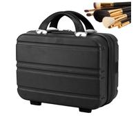 Glenmi Borsa che funge anche da bagaglio da viaggio - Custodia for il trucco da 14 pollici con spazio dedicato for riporre cosmetici, calzini, biancheria intima, reggiseni(Black)