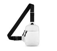 Glenmi Borse a tracolla ultraleggere, marsupi, borse a tracolla, zaino con una tracolla, borsa a tracolla for uomo, zaino da viaggio, escursionismo, sport, palestra, zaini da giorno(White)