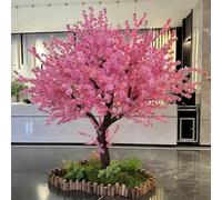 Glenmi Ciliegio Artificiale, con Fiori Rosa realistici, Non Richiede Manutenzione e Rimane Sempre Bello, valorizzando Il Soggiorno o L'Ufficio.(3.5mx3m)