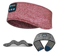 Glenmi Cuffie for dormire wireless, maschera e fascia for capelli V5.0 Bluetooth, altoparlanti stereo HD, for chi dorme sul lato sportivo, viaggi aerei, yoga, relax(E-Blue)