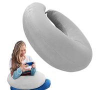 Glenmi Cuscino da lettura for giocare, cuscino all'uncinetto for il supporto del grembo che riduce il dolore al braccio, poggiagomiti for bambini, adulti e adolescenti(grigio)