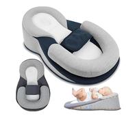 Glenmi Cuscino di supporto for l'allattamento del bambino, cuscino antireflusso for neonati con cinghia, cuscino for l'allattamento al seno antireflusso for ridurre il rigurgito