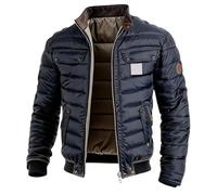 Glenmi Mens Puffer jacket Lightweight Padded Jacket Waterproof Quilted Coat Ultra Warm Wind Resistant for Hiking Casual Skiing(3XL)