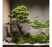 Glenmi Pianta di Pino Artificiale for Un Arredamento Domestico Sereno, Design Realistico, Non tossico e dai Colori Vivaci, a Bassa Manutenzione, Un Oggetto Feng Shui for la buona Fortuna(7ft)