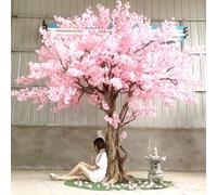 Glenmi Pianta Finta di Fiori Rosa, Senza Manutenzione, Resistente all'appassimento, Perfetta for Stili di Vita frenetici, Decorazioni for Interni o Giardini Esterni con Una Semplice(2.5mx2m)