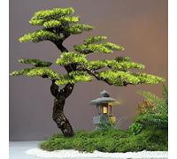 Glenmi Pino Artificiale - Albero Finto Realistico, incarna l'antico simbolismo di ricchezza e Fortuna, Perfetto for Piante da Interno o da Esterno, Facile da Curare(4ft)