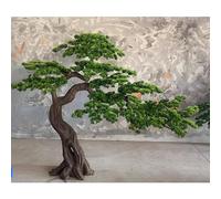 Glenmi Pino Bonsai Artificiale - Albero Finto in Vaso Che valorizza l'ingresso, Il vestibolo o Il Piano di Lavoro della Cucina, Non necessita di annaffiatura, Simbolo di Armonia e Fortuna(6ft)