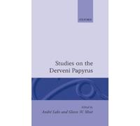 Glenn W. Most André Laks Studies on the Derveni Papyrus (Copertina rigida)
