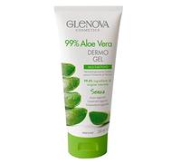 Glenova Cosmetics Dermo Gel Multiattivo 99% Aloe Vera Dermatologicamente Testato Senza Conservanti ne Profumazione - Flacone da 200ml