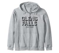 Glens Falls New York - Glens Falls NY Block Felpa con Cappuccio