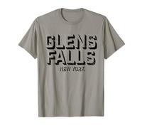 Glens Falls New York - Glens Falls NY Block Maglietta