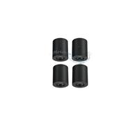 Gleonlux Faretto da Soffitto Nero GU10 IP44, Faretto LED Interno, Faretti da soffitto Impermeabile 230V, Faretto Soffitto Moderna Tondo Alluminio Φ80x95mm, Downlight con attacco GU10 4 Pcs