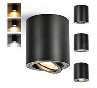 Gleonlux Faretto da Soffitto Orientabile Bianco 4 Pcs LED Faretti da Soffitto