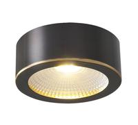 GLETSF 3 inch Spotlight, 3W/5W/7W/9W, Mount Anti-Dizzy COB Spotlight, 3000K/4000K/6000K Selectable, Cri90, Full Copper Finish Ceiling Lights, Adjustable, Dimmable, Pack of 2-White Light-3W