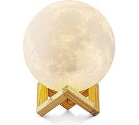 GLETSF 3D Moon Lights The Night Light USB Charging Lamp Bedroom Cafe Atmosphere