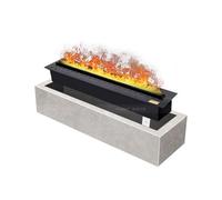 GLETSF Caminetto Elettrico Decorativo da Incasso con Luce LED A Fiamma Colorata Intelligente, Touch Screen, Telecomando?-800mm