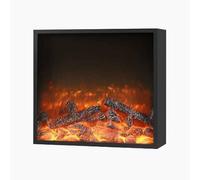 GLETSF Camini Decorativi, Caminetti Elettrici, Inserti, da Incasso E da Parete, Decorazione Realistica della Fiamma, Camino con Telecomando-S