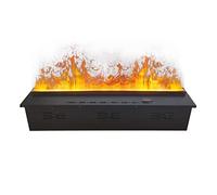 GLETSF Camino A Vapore Acqueo 3D con Umidificatore, Fiamma Incorporata, Caminetti Elettrici, Umidificatore, Atomizzazione, Camino Elettrico, Simulazione 3D della Fiamma, Telecom-C