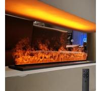 GLETSF Camino A Vapore Acqueo, Umidificatore Atomizzato 3D, Camino Elettrico Decorativo con Fiamma Simulata per L'Atmosfera Interna, Ideale per Ville, Hotel, Ktv-7colorsremotecontrol-1000mm