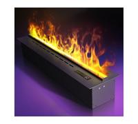 GLETSF Camino Decorativo Camino Elettrico 3D Atomizzato Incorporato Mobile TV Decorativo Simulazione di Fiamma Nucleo Elettronico Ultrasottile-1.0m