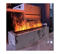 GLETSF Camino Decorativo Camino Elettrico 3D Atomizzato Incorporato Simulazione di Fiamma Luce Elettronica Finta-1.0m