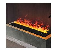 GLETSF Camino Decorativo Camino Elettrico 3D Atomizzato Sottile da Incasso Simulazione Fiamma Mobile TV Decorativo per Soggiorno-1200mm