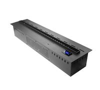 GLETSF Camino Elettrico 3D, Camino A Vapore Acqueo, Camino Atomizzato 3D, Decorazione, Umidificatore per La Casa, Camino con Simulazione di Fiamma Incorporato nella Parete di SF