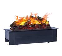 GLETSF Camino Elettrico, Camino A Vapore Acqueo, Simulazione di Fiamma, Camino Elettrico Incorporato, Set di Tronchi, Simulazione di Fiamma E Legna, Carbone, Decorazione per CAS