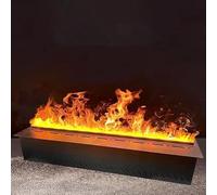 GLETSF Camino Elettrico con Effetto Fiamma Danzante 3D, Colori della Fiamma Regolabili, Pannello Touch E Telecomando per La Decorazione della Casa-50x24x18cm/19.6x9.4x7in