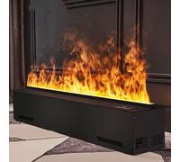 GLETSF Camino Elettrico con Fiamma A Vapore Acqueo 3D, Vapore Atomizzato Realistico, Pannello Touch E Telecomando per Soggiorno E Hotel-80cm/31.4in