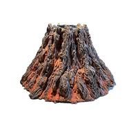 GLETSF Camino Grandi Ornamenti in Fibra di Vetro Simulazione di Eruzione Vulcanica Oggetti di Scena Lampada da Grotta Fusa Decorazioni per Falò per Feste Camino da Interno