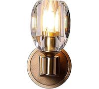 GLETSF Flush Mount Full Copper Wall Decoration Lighting Wall Lamp K9 Crystal Wall Decoration Lighting Wall Lights Fixture Modern Wall Mount Sconce Fixture Home Decoration Bedroo