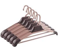 GLETSF Grucce per Adulti, Grucce per Abiti, Confezione da 5 Grucce Spesse E Salvaspazio, Adatte per Camicie, Abiti E Grucce.-F