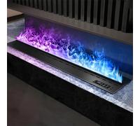 GLETSF Inserto per Camino Elettrico con Umidificatore, Touch Screen E Controllo Tramite App, Riempimento Automatico dell'Acqua per Casa E Ufficio-800mm