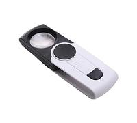GLETSF Lente d'Ingrandimento Lente d'Ingrandimento Portatile con Luce Espande Comodamente Lo Specchio Bambini Vecchio Che Legge HD 8 Volte Supporto per la Testa Lenti d'Ingrandimento Illuminate Ma,
