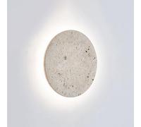 GLETSF Modern Round Wall Sconce LED Wall Lamp Natural Stone Moon Sconces Wall Lighting Indoor, Minimalist Wall Mount Light Art Deco Wall Lamps for Living Room Bedroom Hallway St-4000k