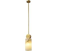 GLETSF New Chinese Chandelier,Marble Pendant Light Bedside Copper Pendant Lamp Kitchen Island Dining Room Bedroom Corridor Living Room Chandeliers-B-A