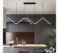 GLETSF Pendant Lamp LED Restaurant Hanging Lamp with Remote Control Dimmable Hanging Creative Long Acrylic Chandelier