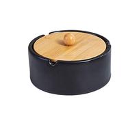 GLETSF Posacenere in Ceramica con Coperchio, Posacenere Rotondo, Semplice E Personalizzato per Ufficio E Soggiorno. Regalo, Decorazione, Una Piccola Sorpresa-A