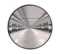 GLETSF Specchio di Sicurezza Convesso - Lente Grandangolare per Traffico Esterno, Specchio Antifurto per Interni di Supermercati, Materiale Pc, Anticollisione, Immagine Nitida P-Black-45Cm